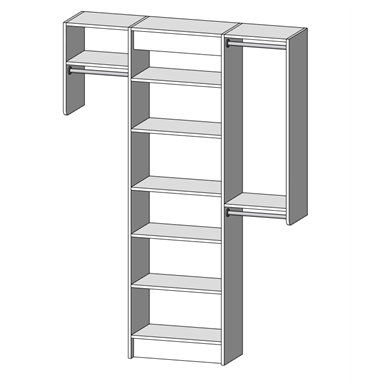 https://smartbim-library-production.s3.amazonaws.com/manufacturers/4c20687e-d1f9-43d9-b0bc-466186ee456a/products/50f74fe2-a14e-41b2-87f5-7bfded3cd1d6/e4e8d23c-0aef-4cbf-b206-b4965be20faf/MasterSuite Closet Custom Series Reach-in Shelf Tower Designs 5' - 6' - 7' & 8 Foot Sections.png
